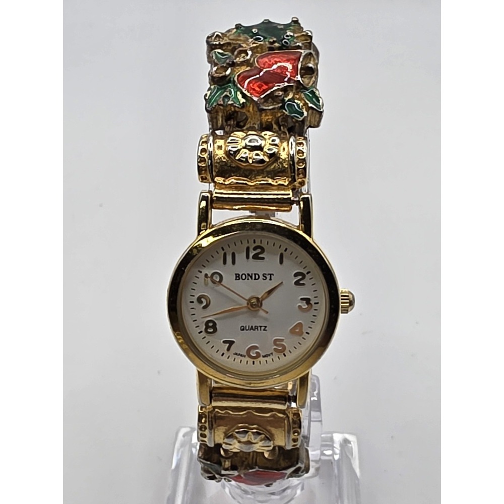 Bond Street Charm Bracelet Quartz Analog Women's Watch Christmas Themed